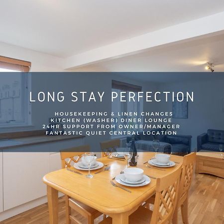 Dwellcome Home Ltd 2 King Beds West End Apt, Half Mile To Union Street Yet Quiet, Free Allocated Parking Space At Rear Entrance & Fast Wifi, Ideal For Long Term Contractor, Corporate, Etc Stays, Regular Housekeeping Option - See Our Site For Assuranc Aberdeen Bagian luar foto